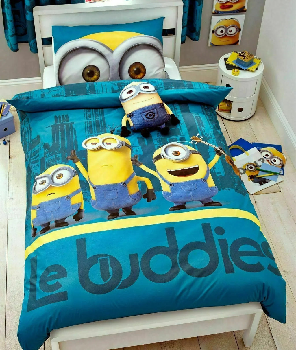 Kids Reversible PolyCotton Duvet cover Bedding Set