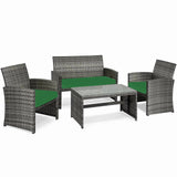 Replacement 3 Pieces Cushion Set For Rattan Chairs