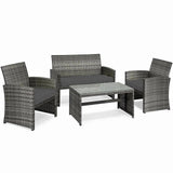 Replacement 3 Pieces Cushion Set For Rattan Chairs