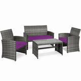 Replacement 3 Pieces Cushion Set For Rattan Chairs