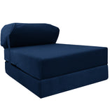 Velvet Single Fold Out Z Bed