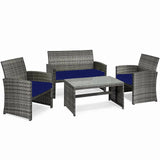 Replacement 3 Pieces Cushion Set For Rattan Chairs
