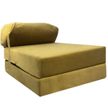 Velvet Single Fold Out Z Bed