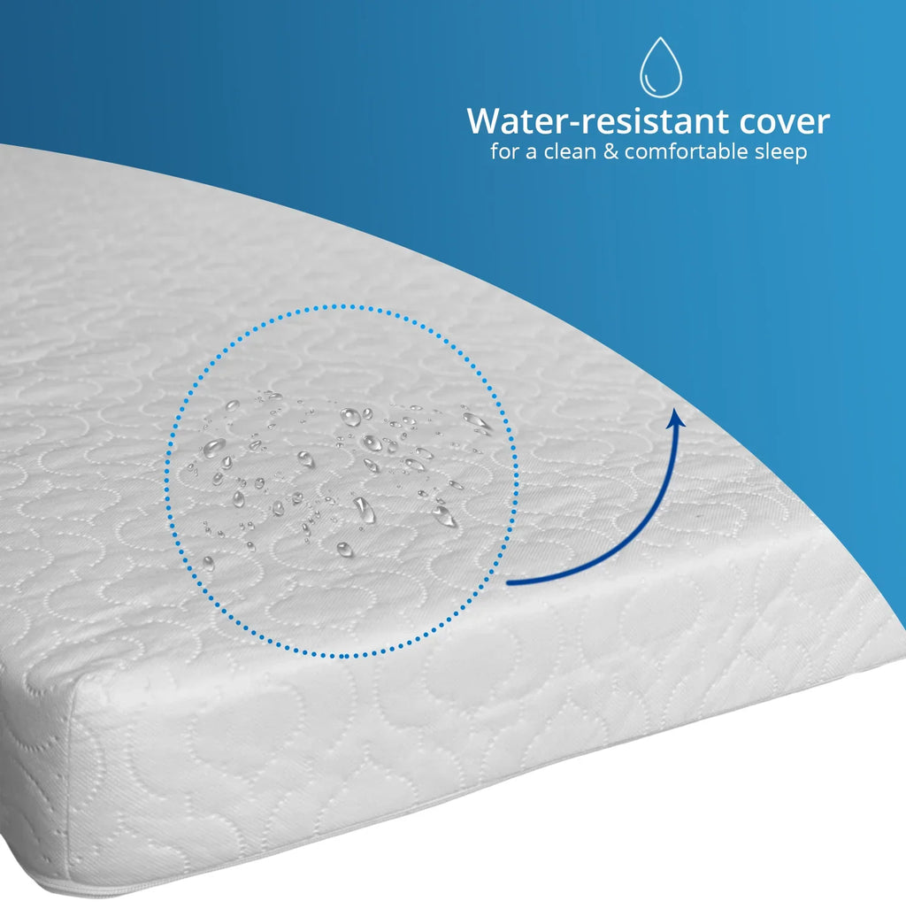 Quilted Waterproof Cot Mattresses 130 X 80 X 10cm For Ikea Bed Extendable