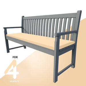 Garden 4 Seater Bench Cushion Pads