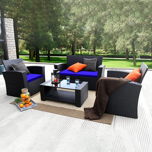 Replacement 3 Pieces Cushion Set For Rattan Chairs