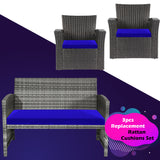 Replacement 3 Pieces Cushion Set For Rattan Chairs