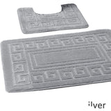 Greek Jacquard Bath Mat Set
