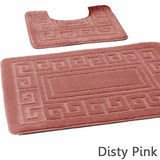 Greek Jacquard Bath Mat Set
