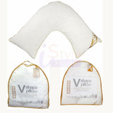 Goose Feather & Down V Shape Pillow