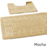 Greek Jacquard Bath Mat Set