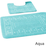 Greek Jacquard Bath Mat Set