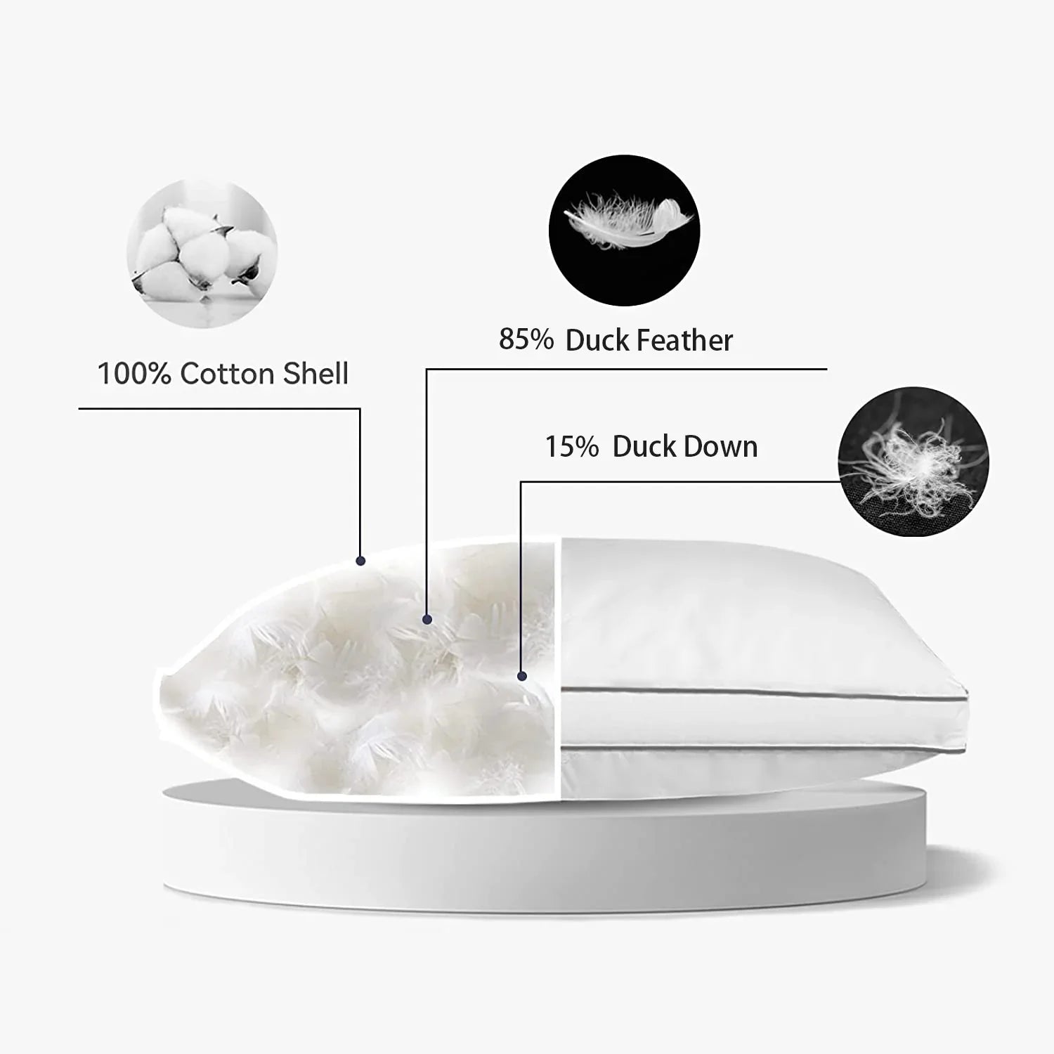 Duck Feather And Down Box Pillows