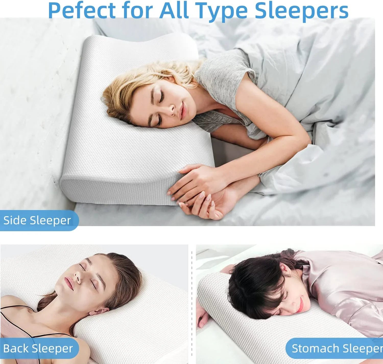 Orthopaedic Contour Memory Foam Pillow