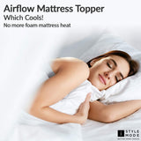 Microfiber Mattress Topper 5cm Ultra Soft Air-Flow Mattress