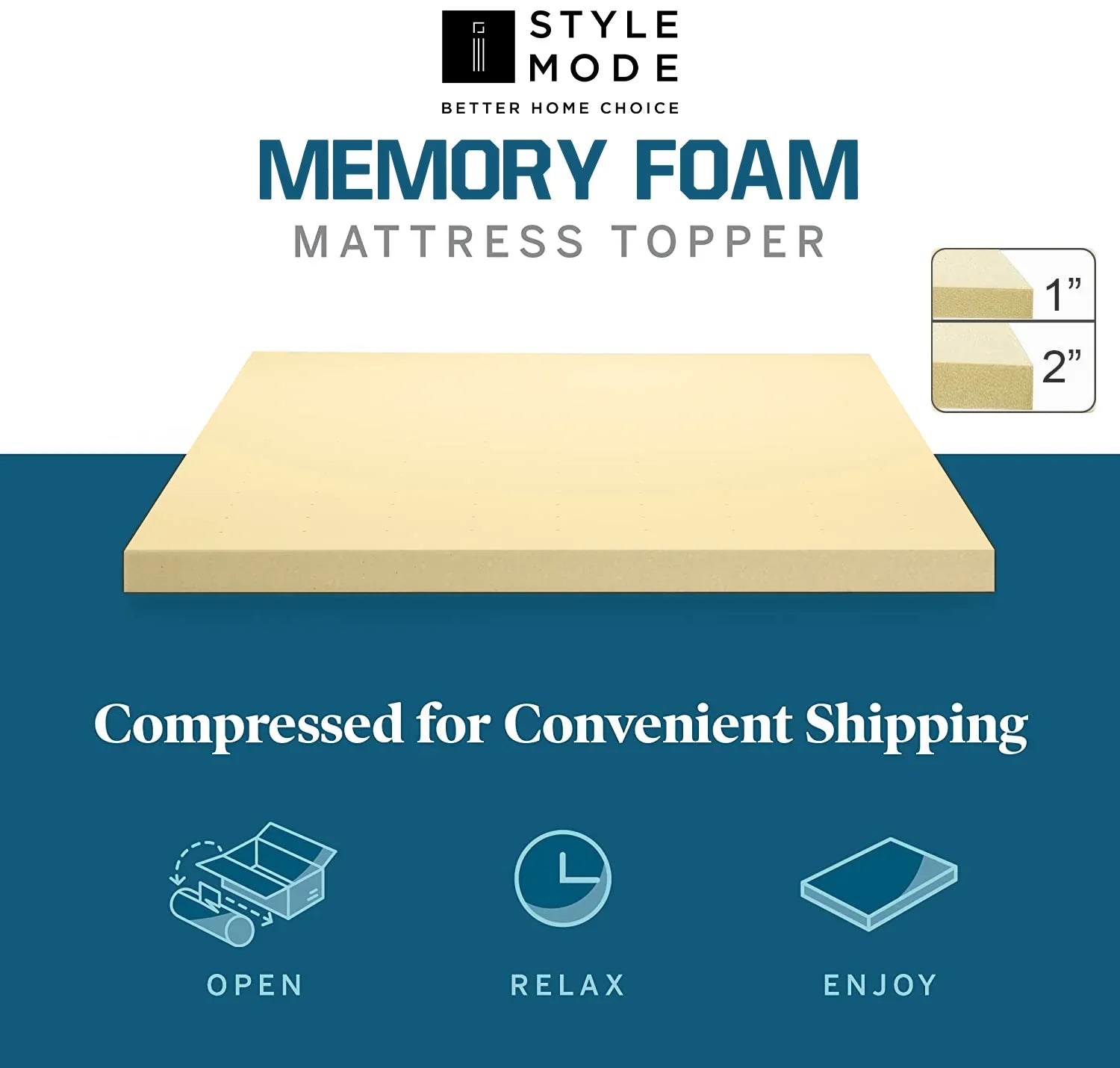 Memory Foam Mattress Toppers