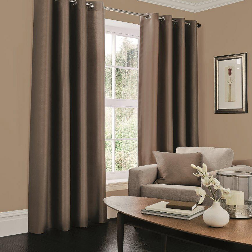 Faux Silk Lined Curtains Istyle Mode