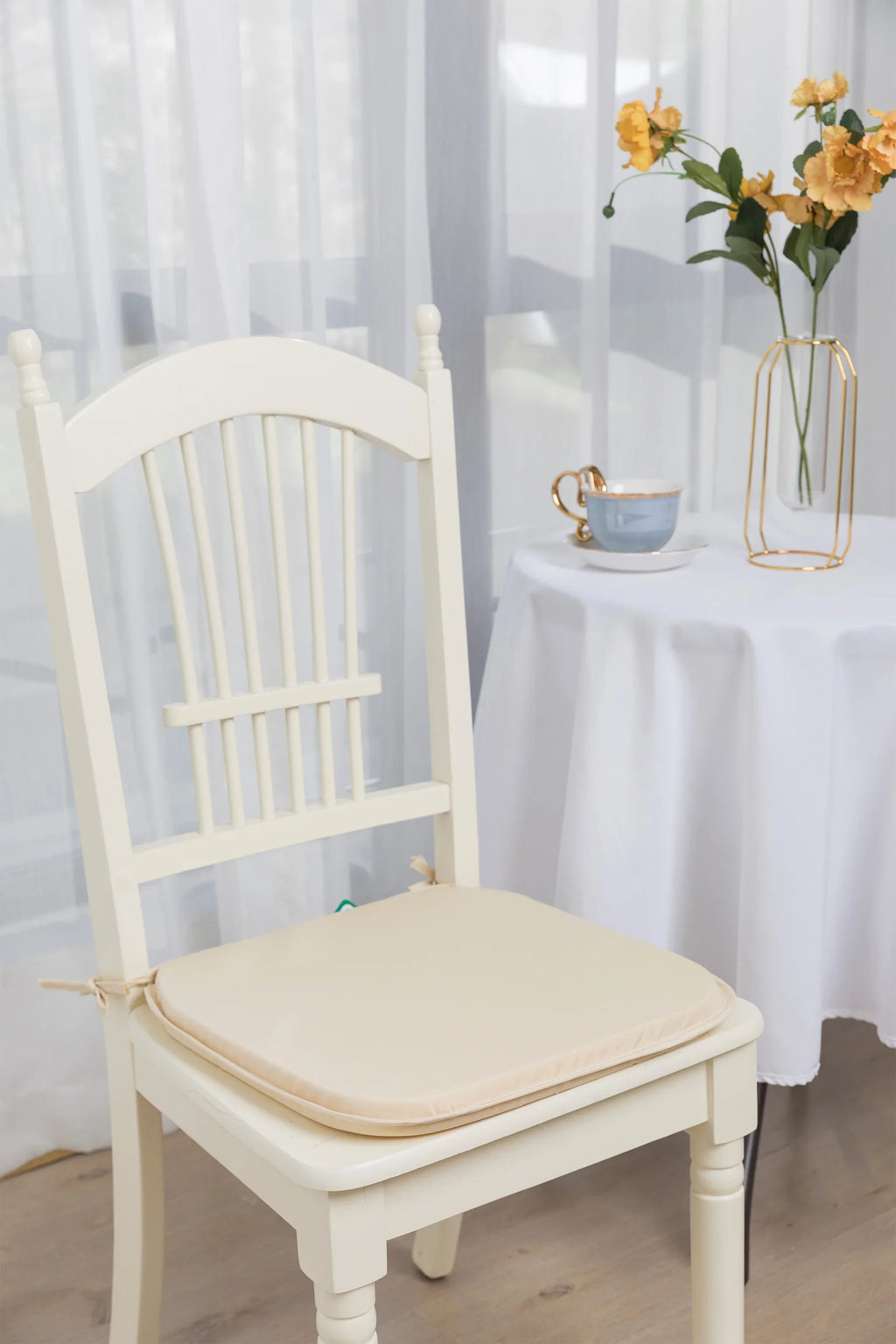 Chair Slim Seat Pad With Ties (37cm x 42cm)