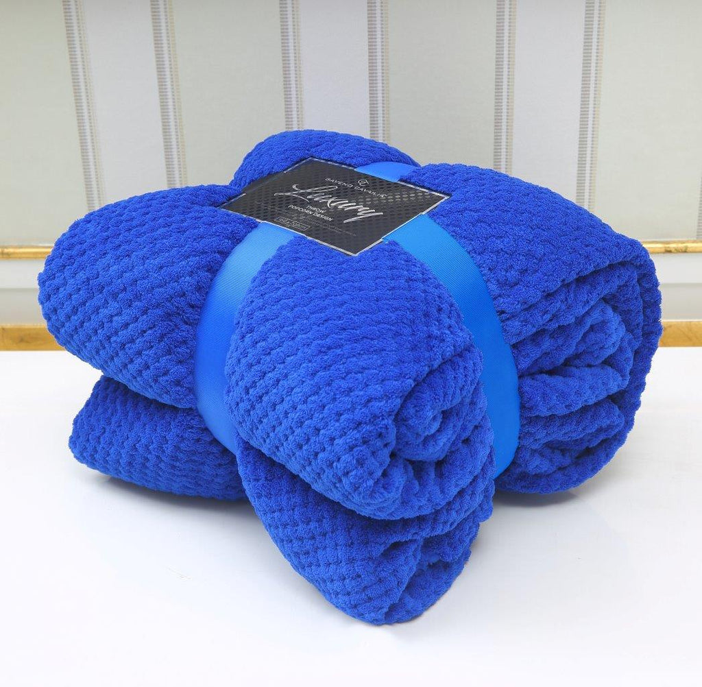 Popcorn Throws Fleece Blankets