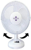 Highlands Desk Fan 3 Speed Silent & Compact Cooling Fan,12 Inch Oscillating Desk