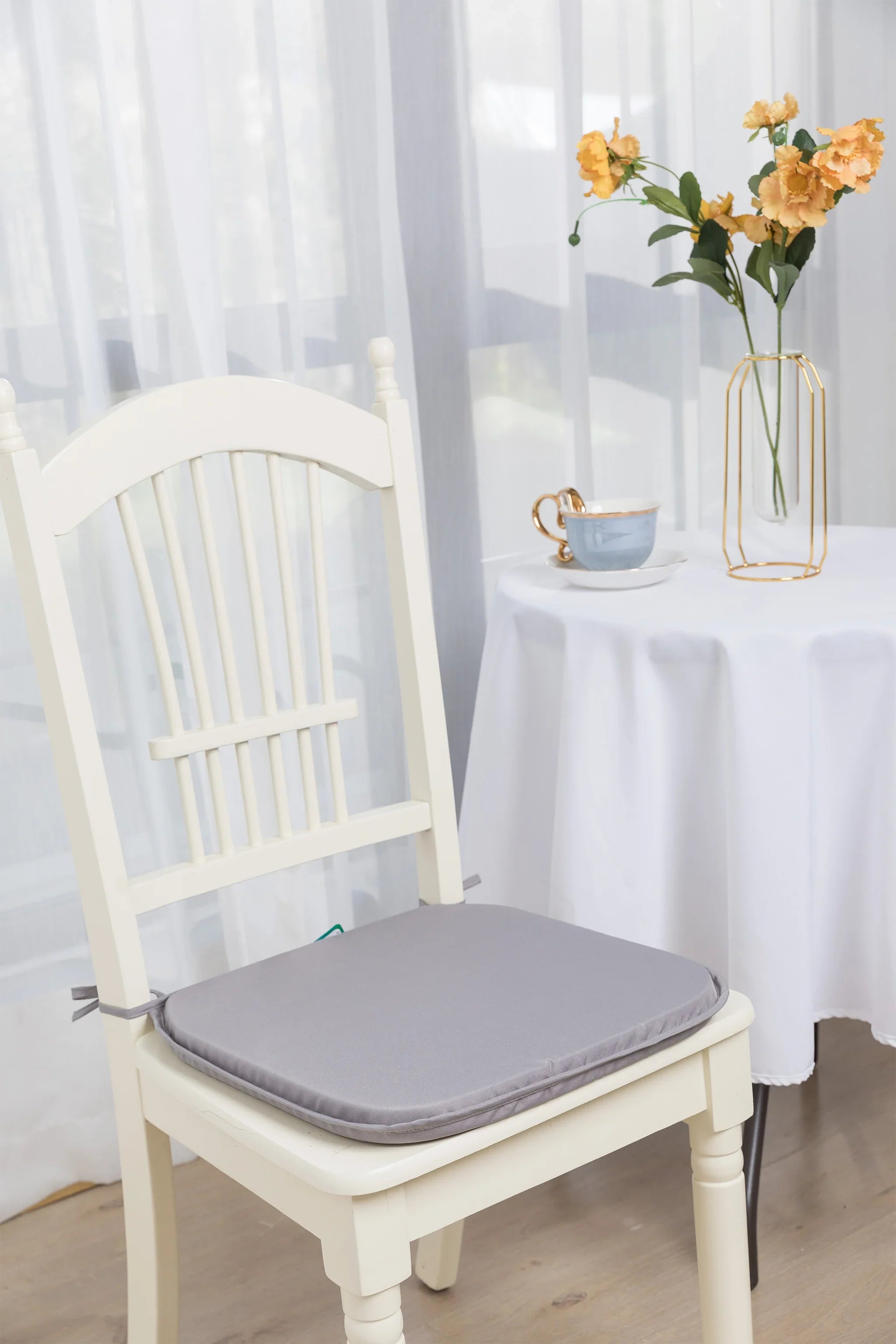 Chair Slim Seat Pad With Ties  37cm x 42cm