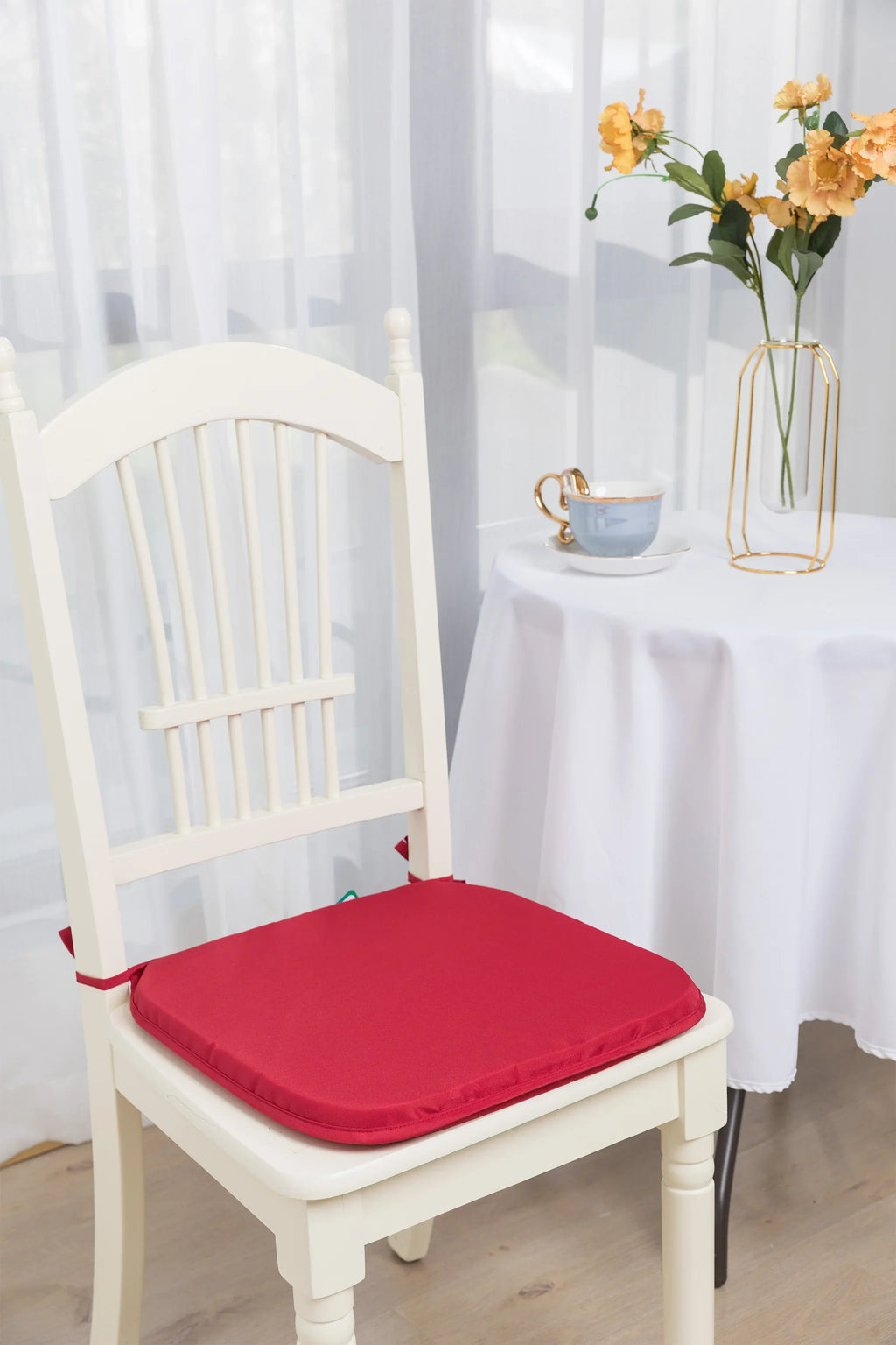 Chair Slim Seat Pad With Ties (37cm x 42cm)