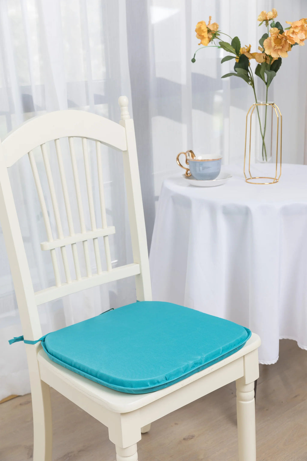Chair Slim Seat Pad With Ties (37cm x 42cm)
