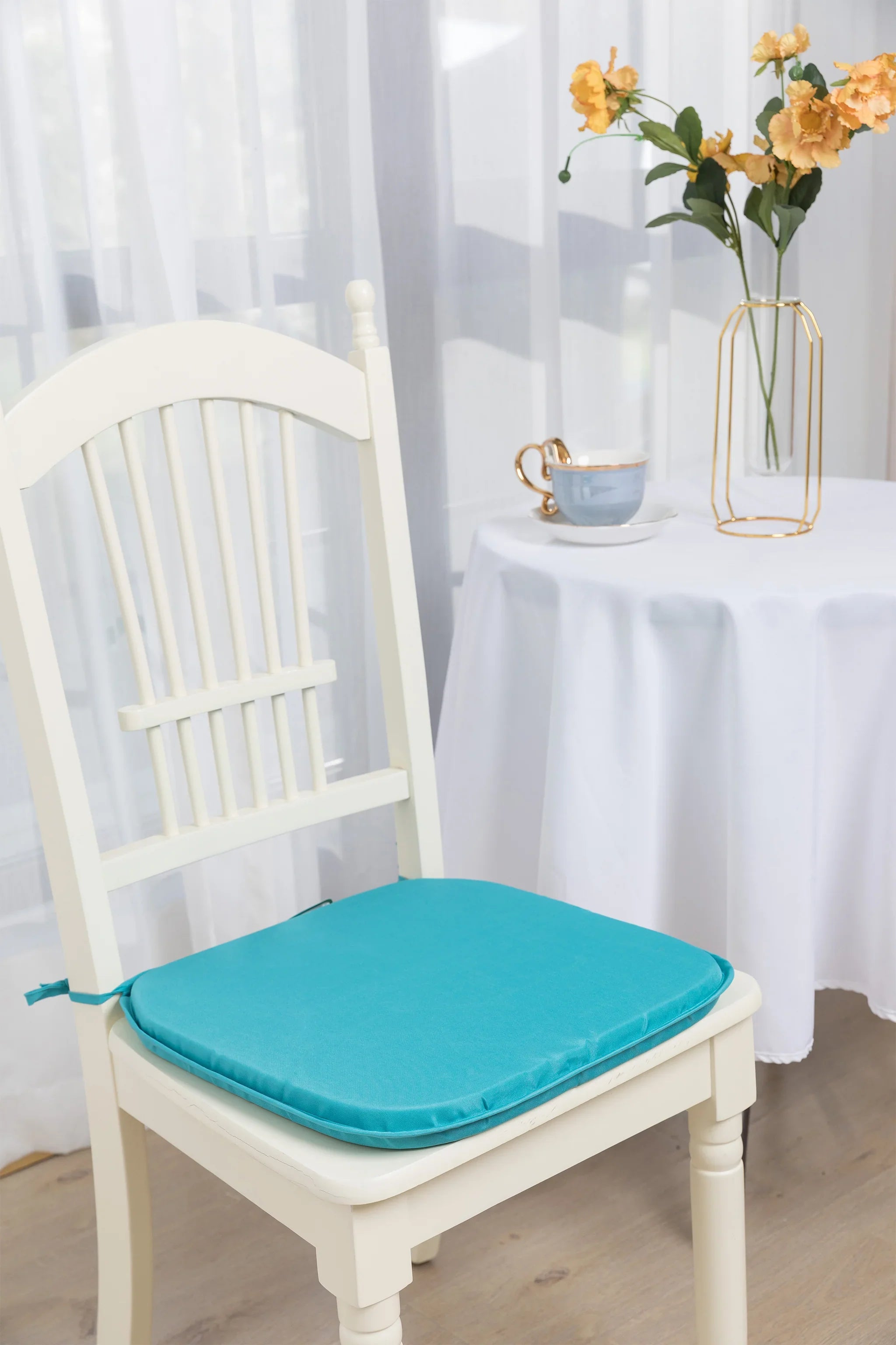 Chair Slim Seat Pad With Ties  37cm x 42cm