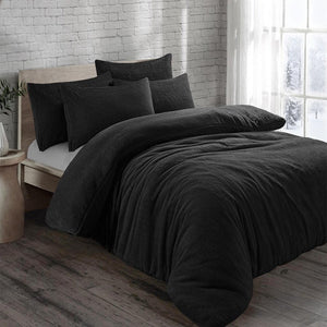 Buy Teddy Bear Plain Fleece Duvet Cover Set Online in the UK | Super Soft & Cosy | iStyle Mode
