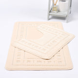 Diem Luxury Bath & Pedestal Mat 2 Piece Bath Mat Set