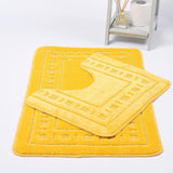 Diem Luxury Bath & Pedestal Mat 2 Piece Bath Mat Set