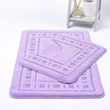 Diem Luxury Bath & Pedestal Mat 2 Piece Bath Mat Set