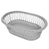 Wicker Moses Basket with leather look handle