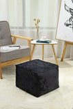 Crush Velvet Bean Bag Cube Foot Rest Stool Pouffe Ottoman