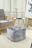 Crush Velvet Bean Bag Cube Foot Rest Stool Pouffe Ottoman