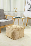 Crush Velvet Bean Bag Cube Foot Rest Stool Pouffe Ottoman