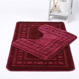 Diem Luxury Bath & Pedestal Mat 2 Piece Bath Mat Set